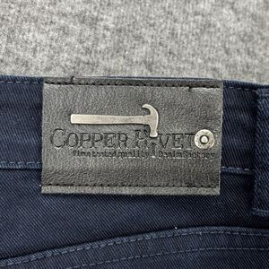 Copper Rivet Men’s Jeans 38x32 Navy Blue Stretch Distressed Ripped Denim Pants